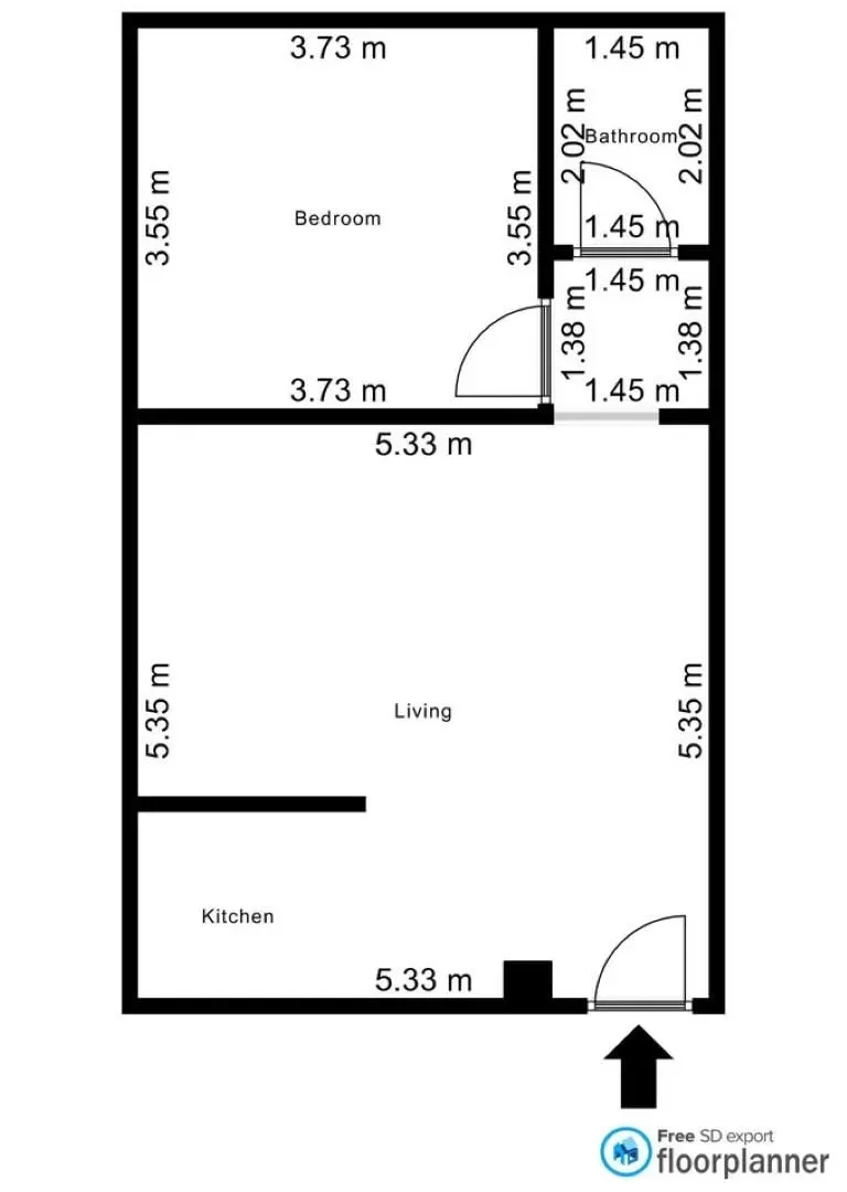 Prodaja, jednosoban stan, 47m², Voždovac Sve Podlokacije, Beograd