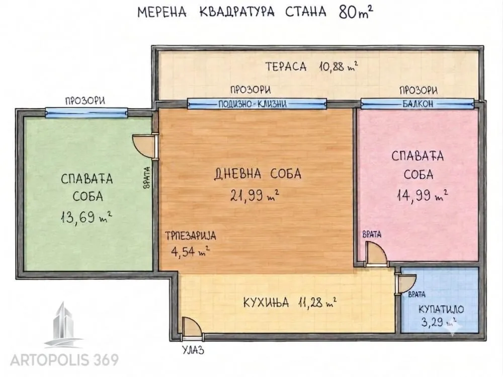 Prodaja, trosoban stan, 80m², Novi Beograd Blok 28, Novi Beograd Sve Podlokacije