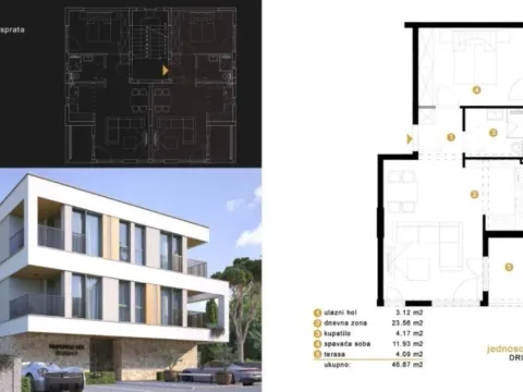 Prodaja, jednosoban stan, 47m², Dalmatinska ulica, Podgorica - image 7