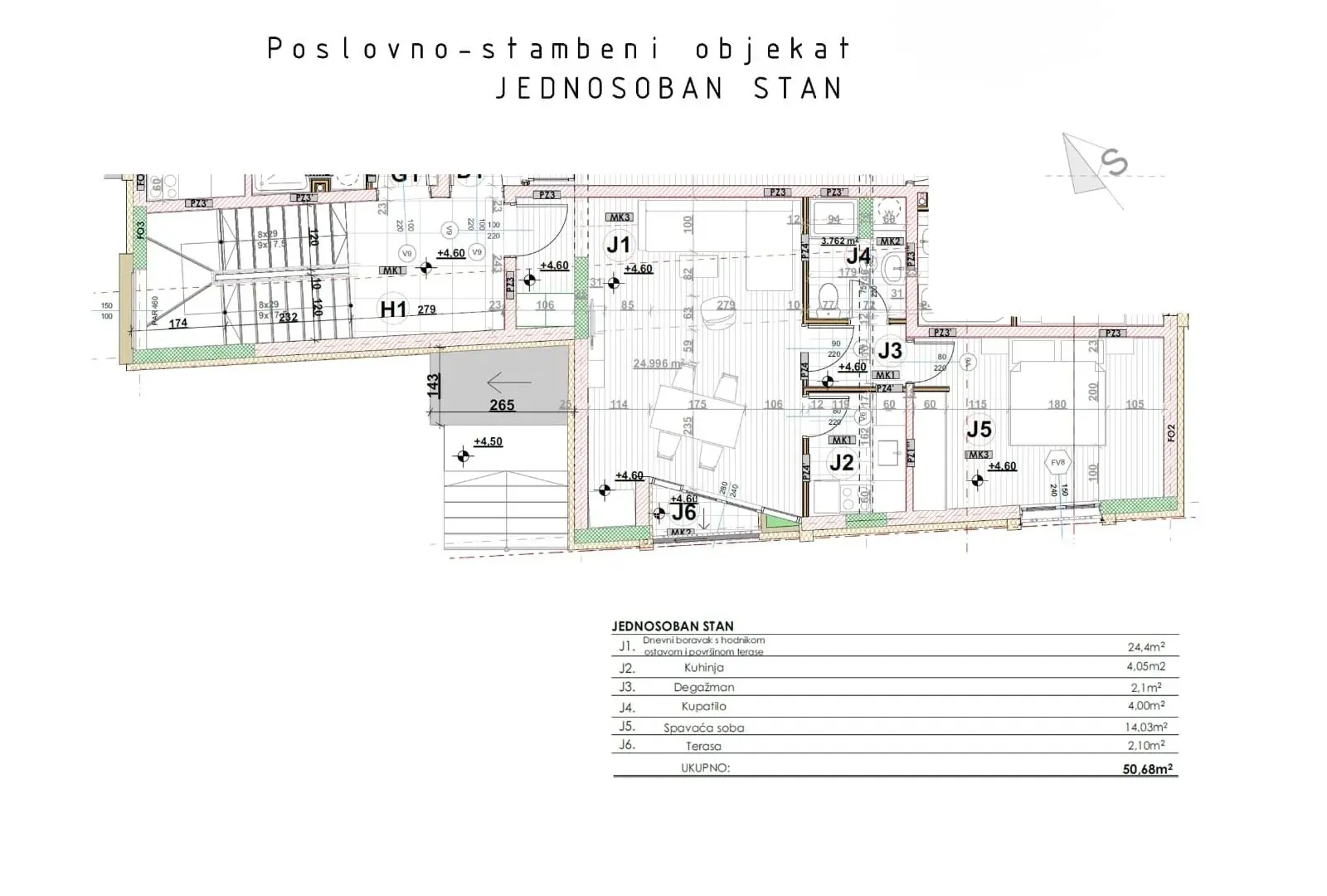 Prodaja, četvorosoban stan, 50m², Centar, Nikšić