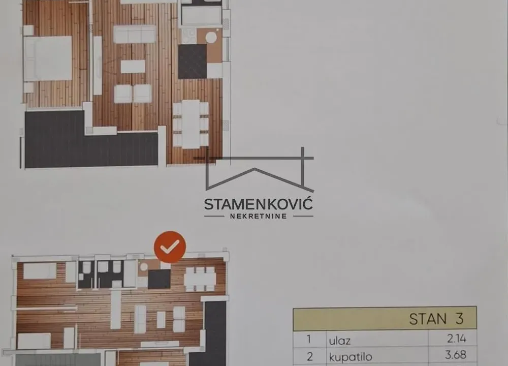 Sale, three bedroom apartment, 74m², Adice, Novi Sad Sve Podlokacije