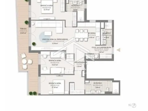 Sale, four bedroom apartment, 137m², Autokomanda, Voždovac Sve Podlokacije - image 2