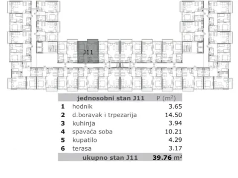 Prodaja, jednosoban stan, 40m², Zabjelo, Podgorica - image 2