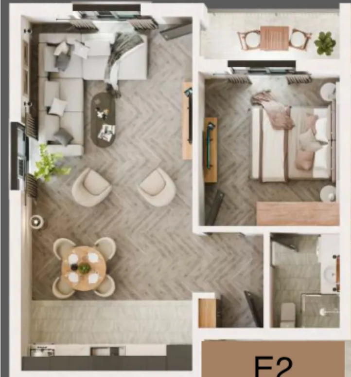 Prodaja, jednosoban stan, 59m², Radanovići, Kotor