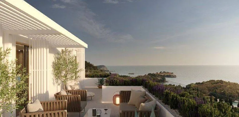 Sale, two bedroom apartment, 106m², Sveti Stefan, Budva