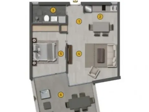 Prodaja, jednosoban stan, 57m², Tivat, Crna Gora - image 5