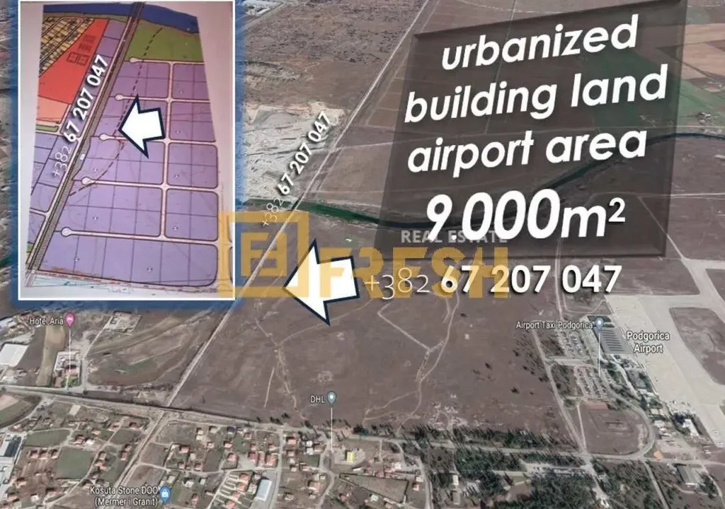 Prodaja, plac, 9000m², Ostalo, Podgorica