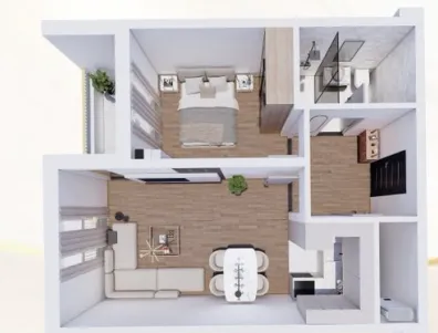 Prodaja, jednosoban stan, 46m², Pantelej, Niš
