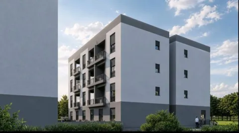 Spoljašnji izgled moderne stambene zgrade sa terasama i zelenilom. - image 4
