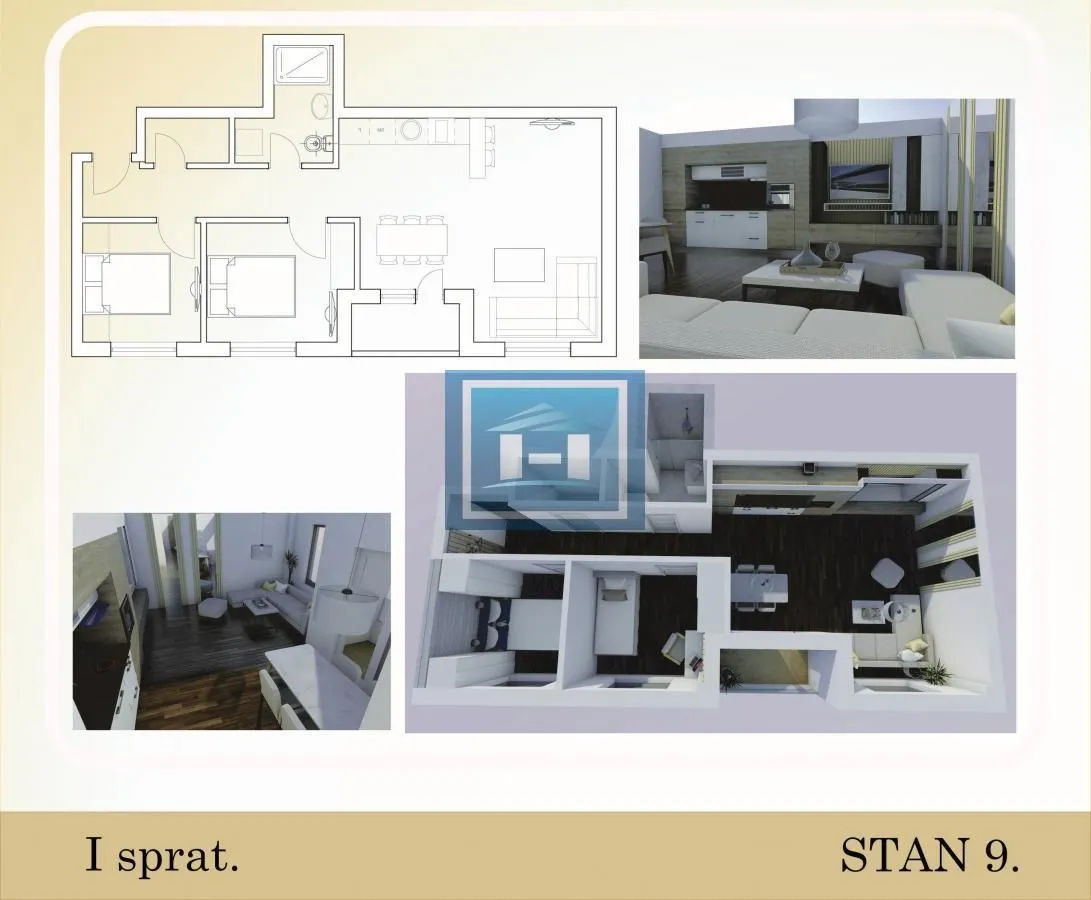 Prodaja, dvosoban stan, 57m², Aqua park, Jagodina