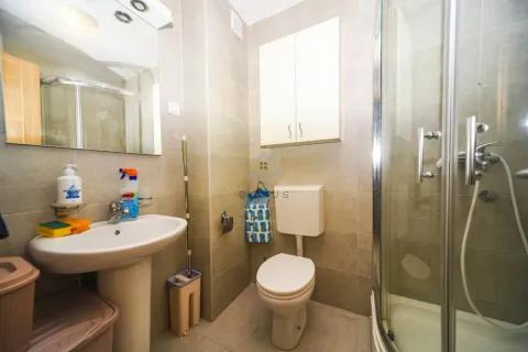 Kupatilo sa umivaonikom, WC šoljom, ogledalom i tuš kabinom. - image 17