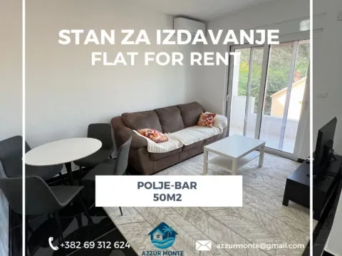 Rent, apartment, 50m², Polje, Bar