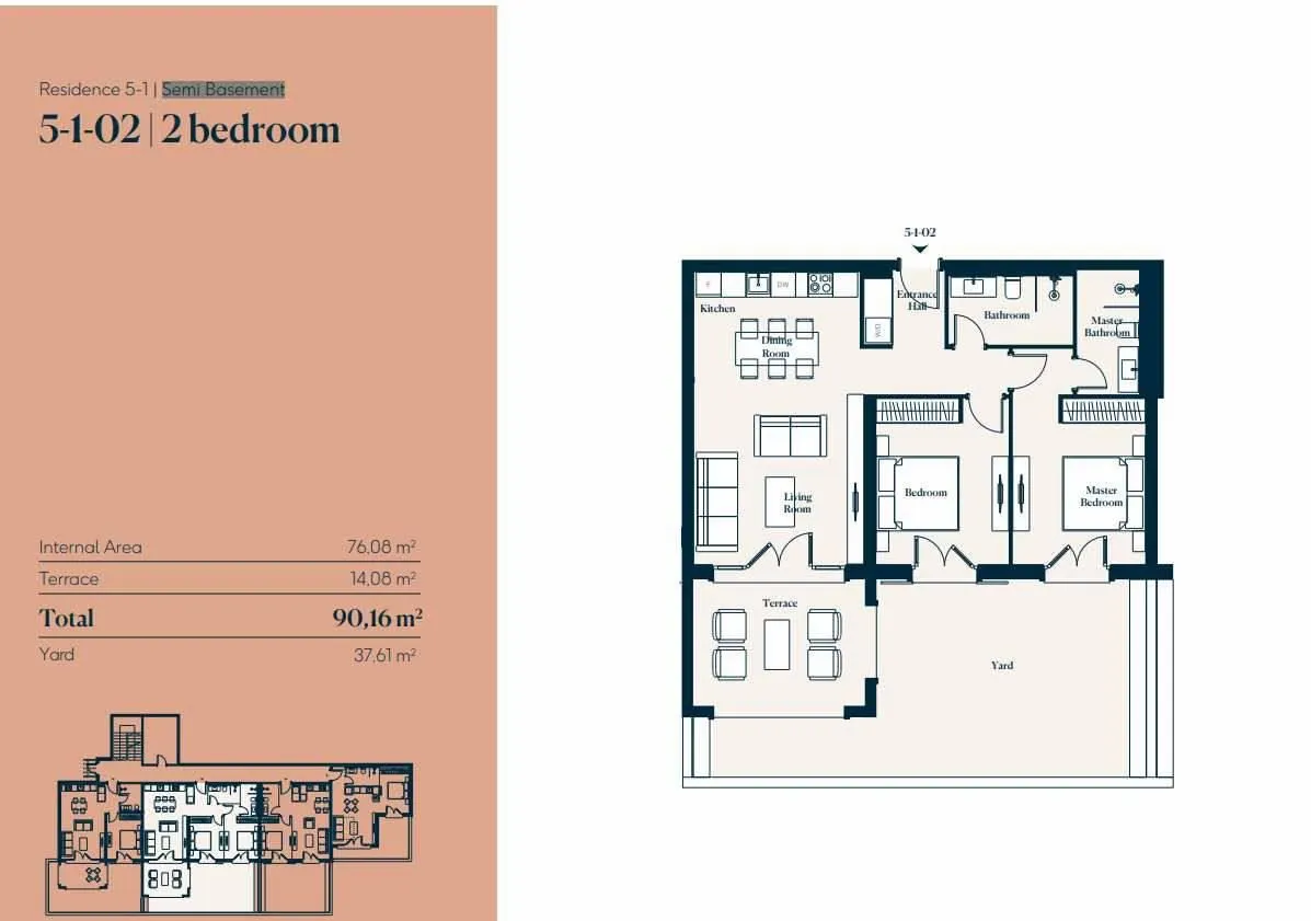 Prodaja, dvosoban stan, 90m², Luštica Bay, Tivat