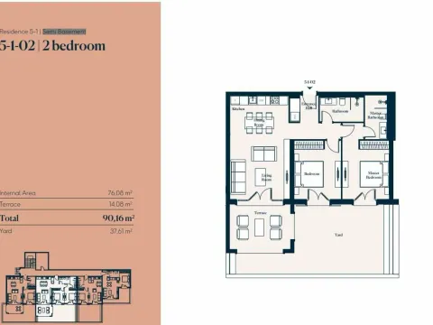 Prodaja, dvosoban stan, 90m², Luštica Bay, Tivat - image 9