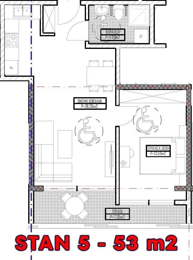 Prodaja, jednosoban stan, 52m², Ulcinjsko Polje, Ulcinj