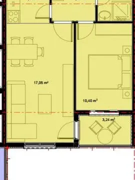 Prodaja, jednosoban stan, 42m², Stari Aerodrom, Podgorica - image 2