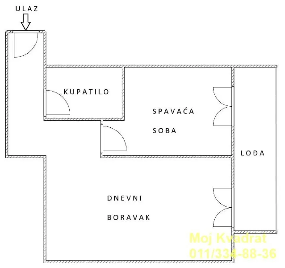 Prodaja, dvosoban stan, 56m², Hadzipopovac, Palilula Sve Podlokacije