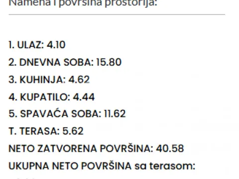 Sale, two bedroom apartment, 46m², Kluz, Zvezdara Sve Podlokacije - image 7