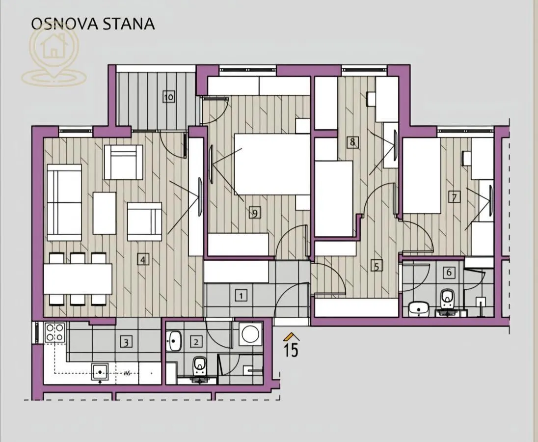 Prodaja, trosoban stan, 72m², Medijana, Niš