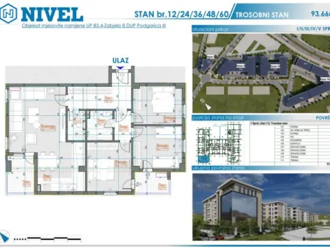 Prodaja, trosoban stan, 94m², Zabjelo, Podgorica - image 2