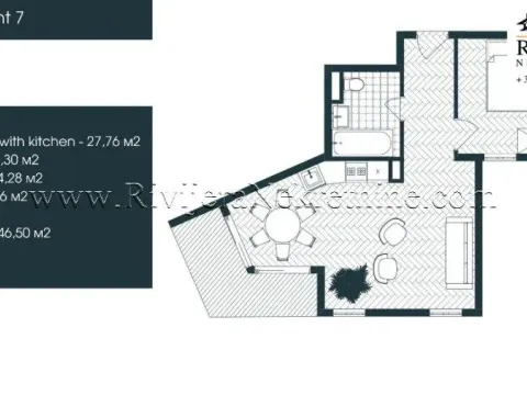 Prodaja, jednosoban stan, 47m², Donja Lastva, Tivat - image 3