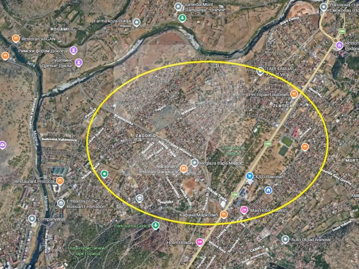 Prodaja, plac, 562m², Zagorič, Podgorica