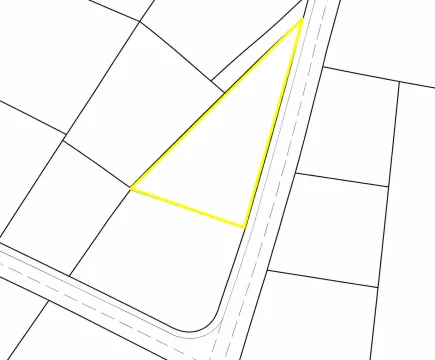 Katastarski plan sa označenom parcelom i okolnim putevima. - image 5