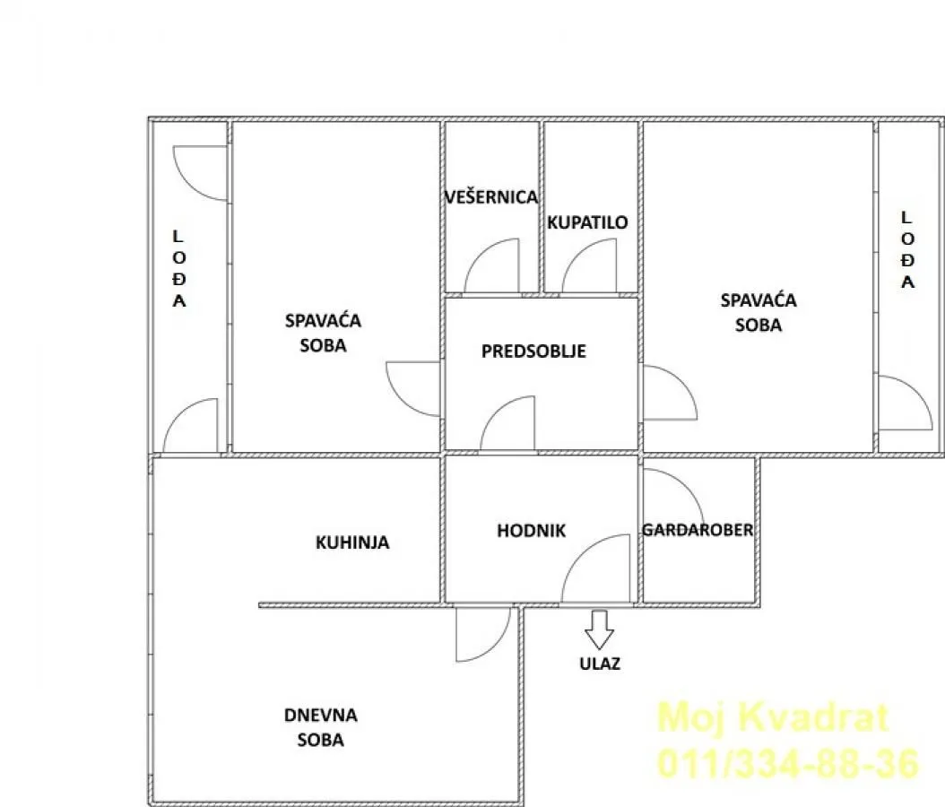 Prodaja, trosoban stan, 103m², Novi Beograd Blok 37, Novi Beograd Sve Podlokacije