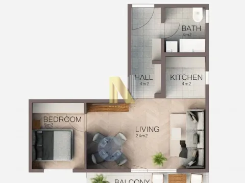 Prodaja, jednosoban stan, 46m², Telep, Novi Sad Sve Podlokacije