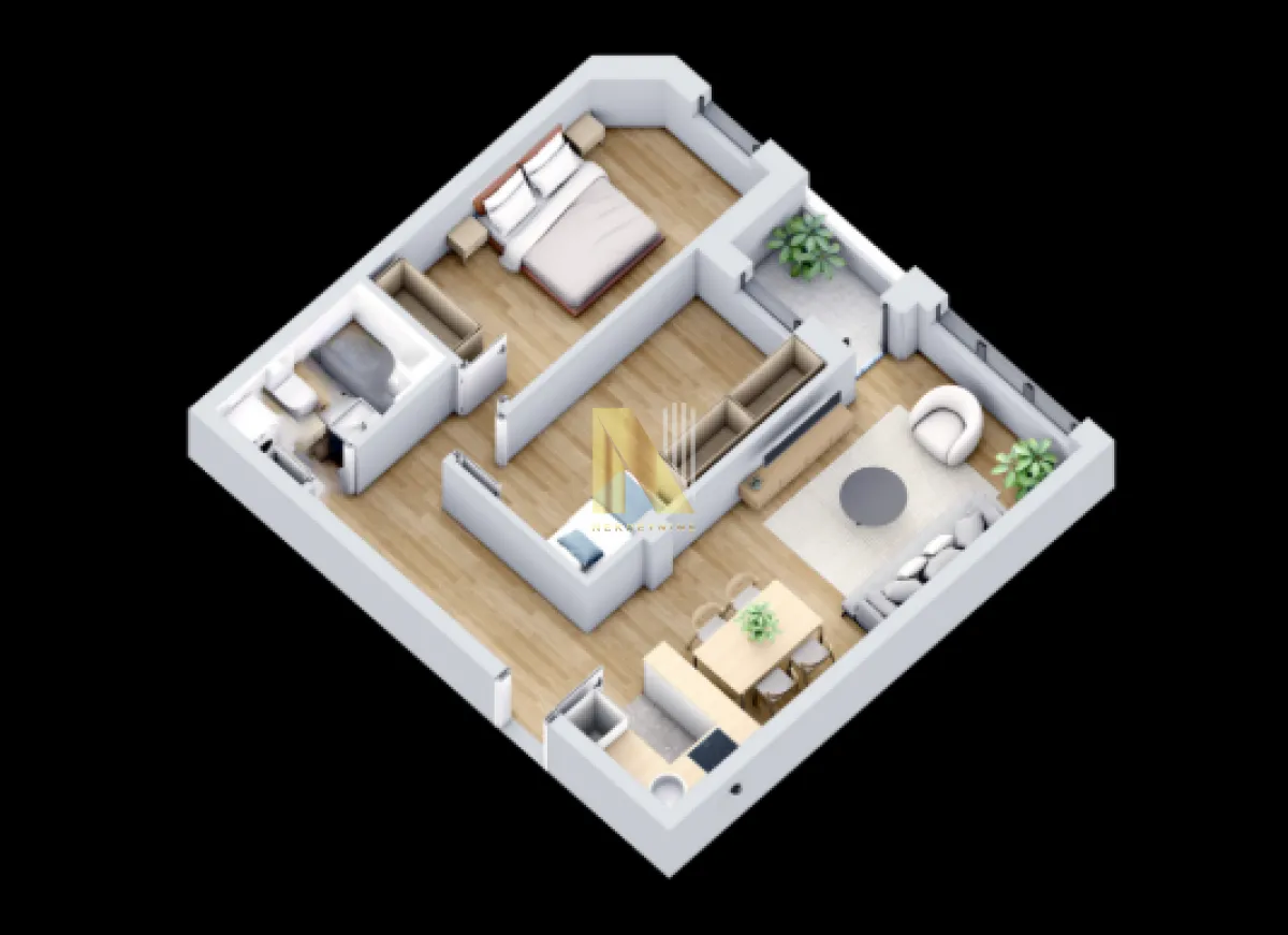 Prodaja, trosoban stan, 61m², Centar, Novi Sad