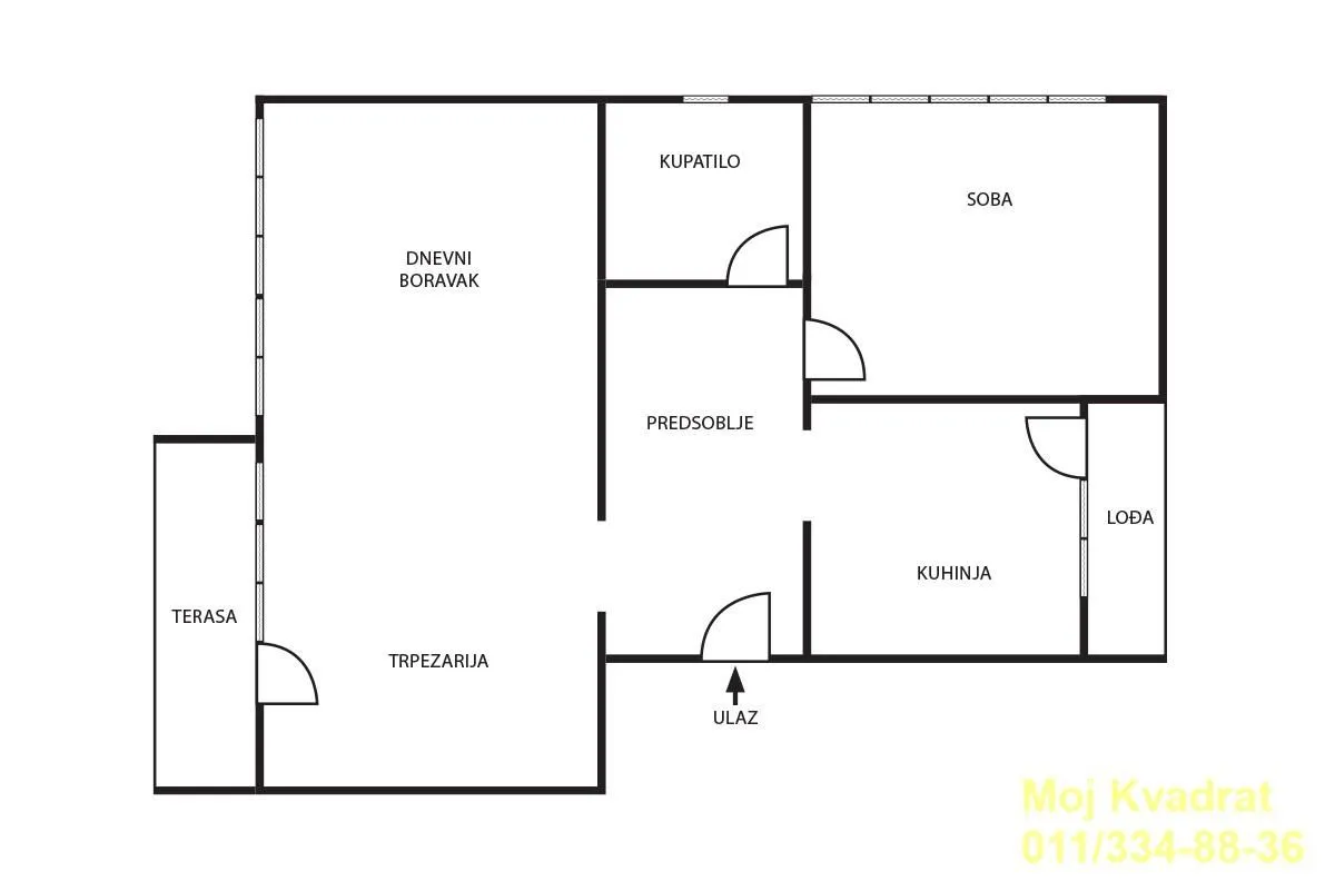 Izdavanje, trosoban stan, 93m², Savski Venac, Beograd
