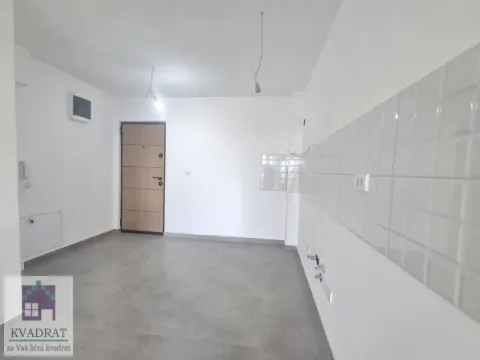 Empty kitchen with prepared installations and ceramic wall tiles. - image 15