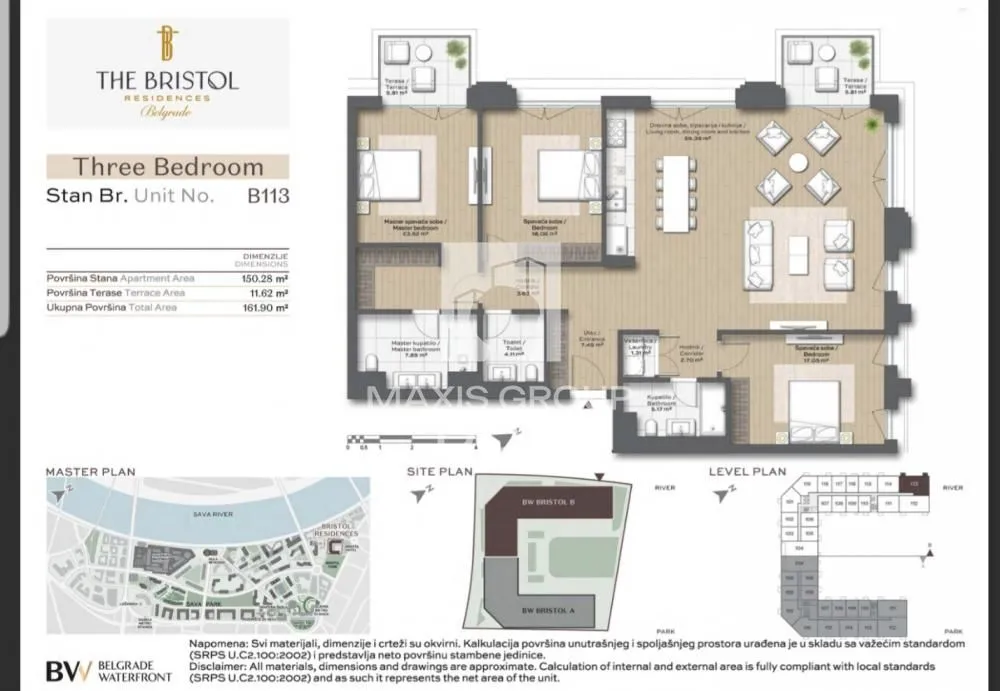 Prodaja, jednosoban stan, 105m², Savski Venac, Beograd