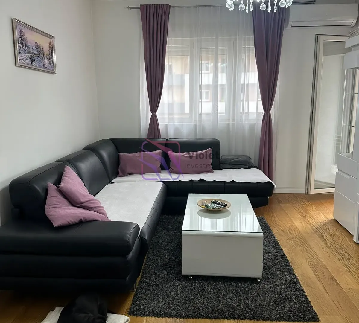 Rent, one bedroom apartment, 48m², Central Point, Podgorica