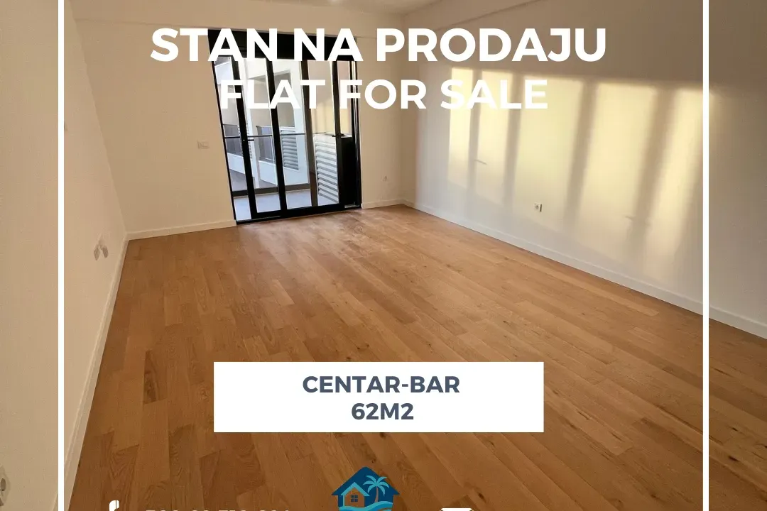 Prodaja, jednosoban stan, 62m², Centar, Bar
