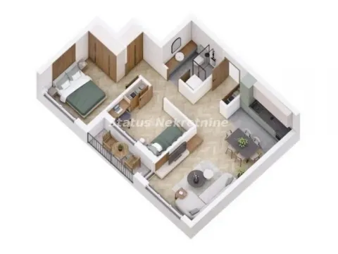 Prodaja, trosoban stan, 57m², Petrovaradin, Novi Sad