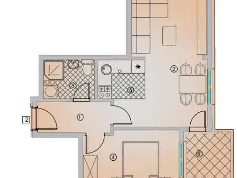 Prodaja, jednosoban stan, 47m², Pantelej, Niš - image 3