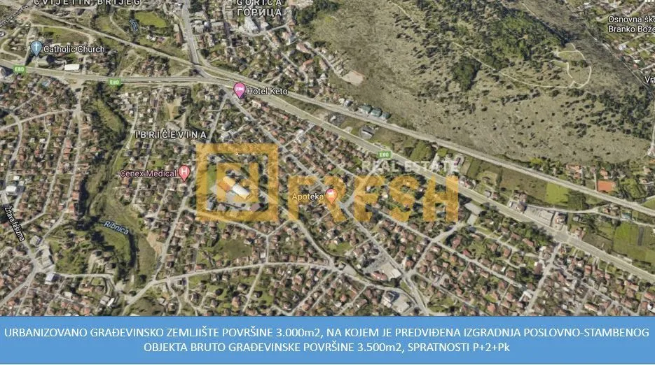 Sale, land lot, 3000m², Masline, Podgorica