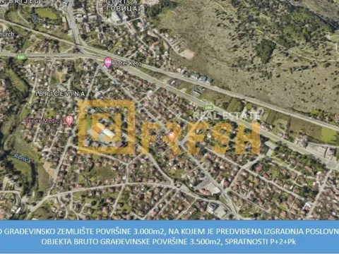 Prodaja, plac, 3000m², Masline, Podgorica