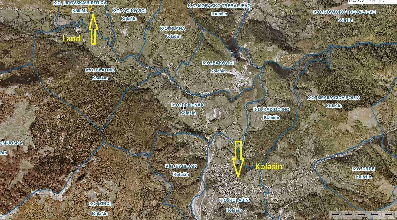 Prodaja, plac, 5696m², Gornje Lipovo, Kolašin