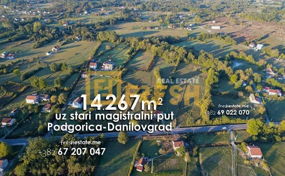 Prodaja, plac, 14261m², Danilovgrad, Crna Gora
