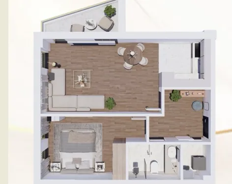 Prodaja, jednosoban stan, 52m², Pantelej, Niš