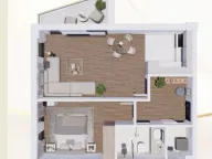 Sale, one bedroom apartment, 52m², Pantelej, Niš