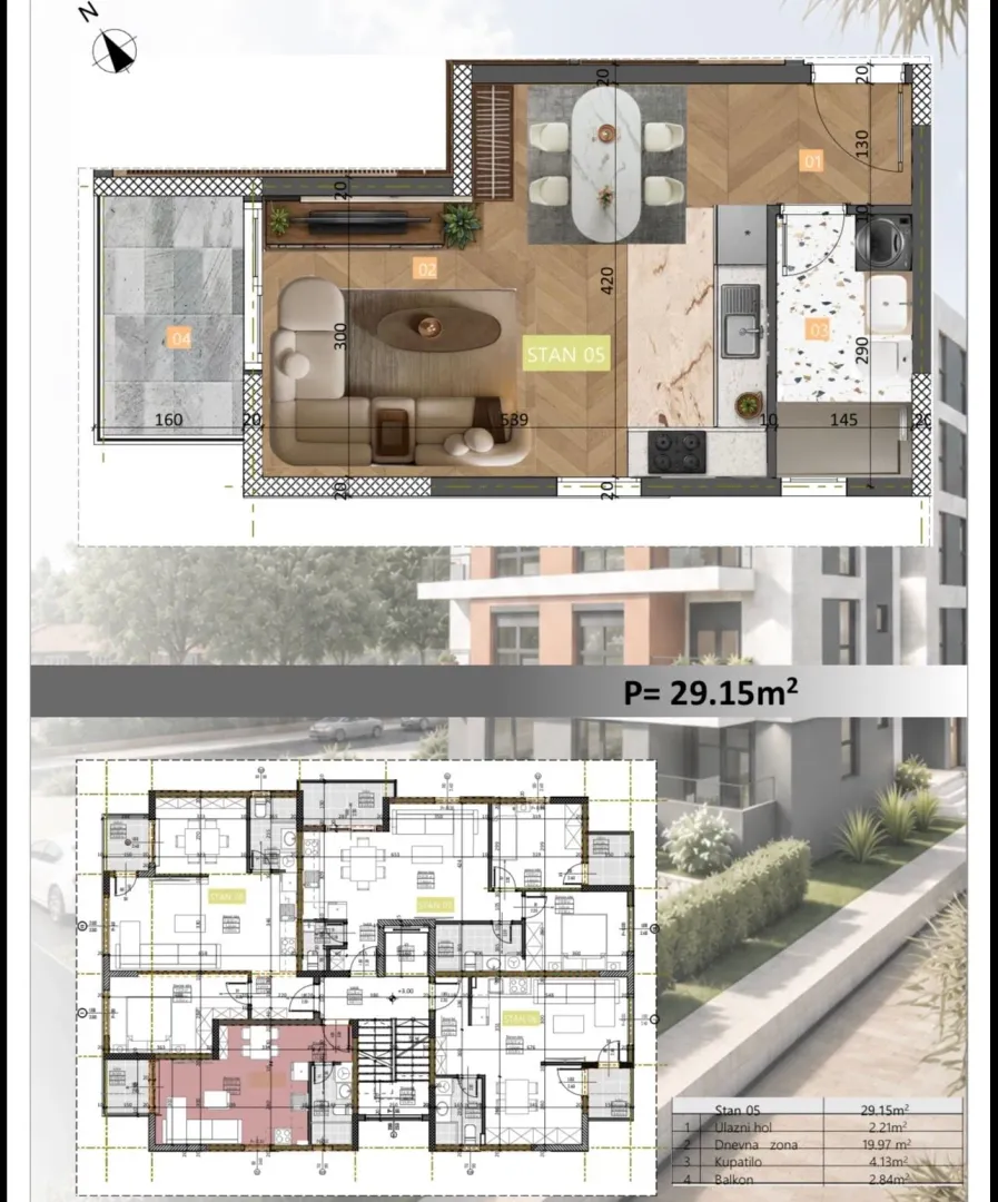 Prodaja, jednosoban stan, 38m², Velika Plaža, Ulcinj