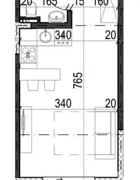 Sale, studio apartment, 25m², Radanovići, Kotor - image 3