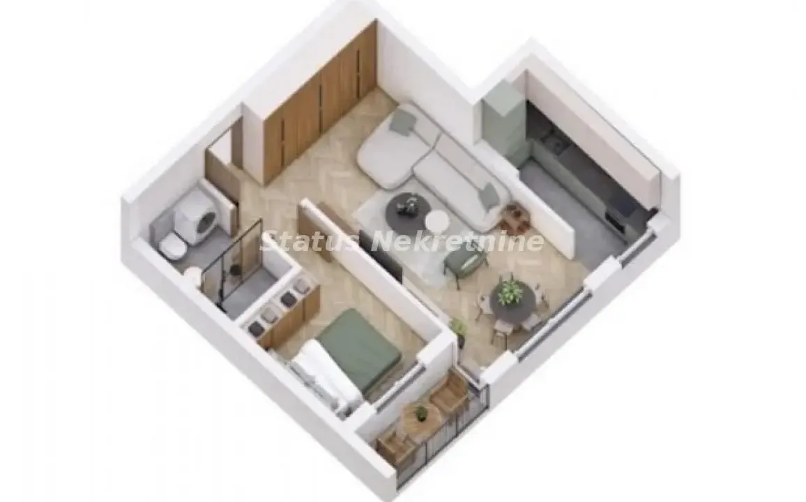 Prodaja, dvosoban stan, 44m², Petrovaradin, Novi Sad