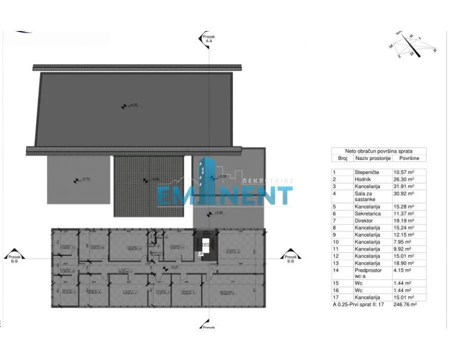 Sale, office space, 901m², Savski Venac, Beograd