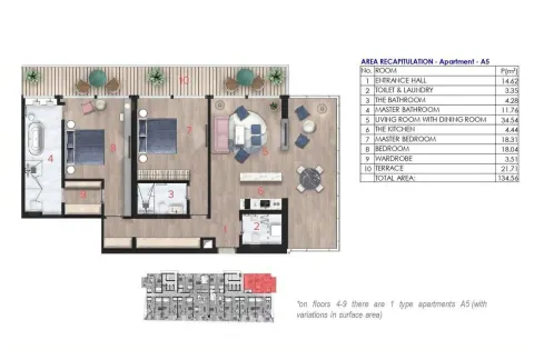 Sale, three bedroom apartment, 225m², Centar, Budva - image 7