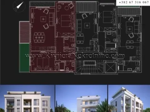 Prodaja, dvosoban stan, 78m², Mrčevac, Tivat - image 3