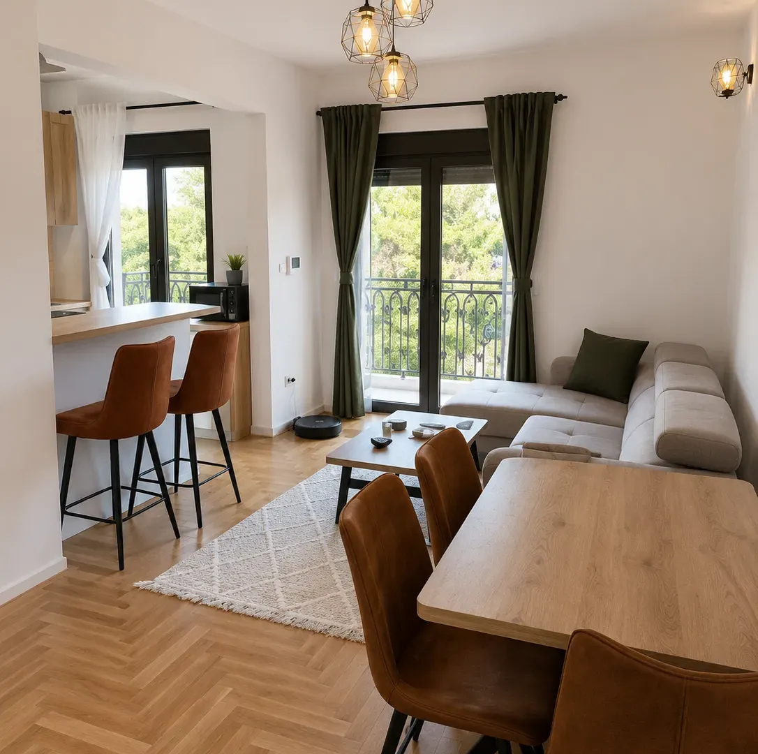 Rent, one bedroom apartment, 50m², Pod Goricom, Podgorica